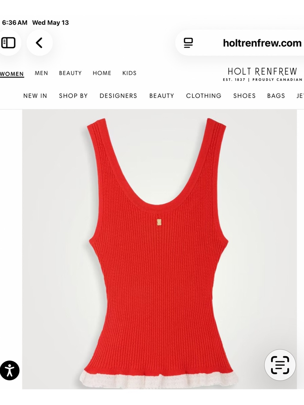 Sandro Knit & Lace Top US XL